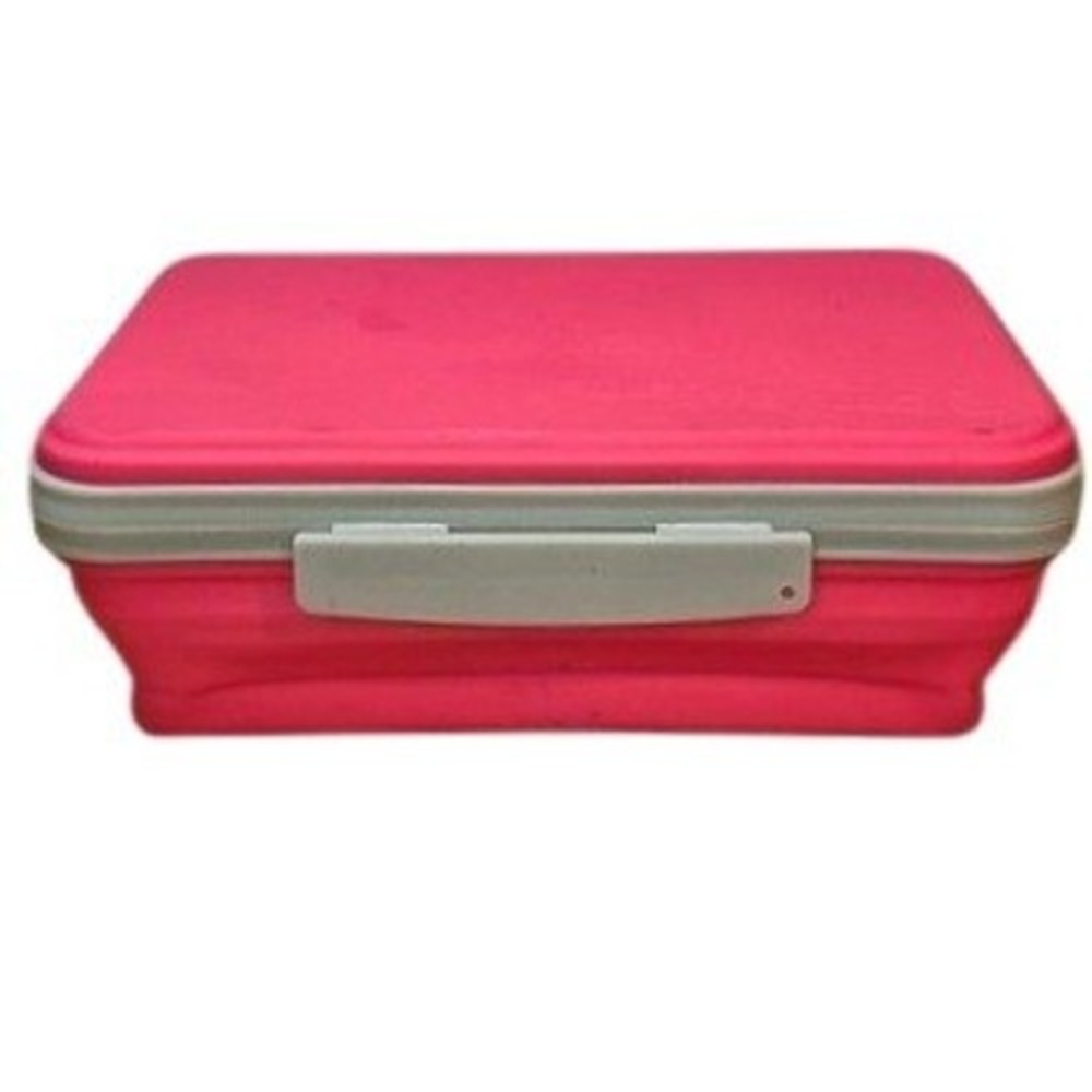 IT'S ACADEMIC Collapsible Pencil Pen Case Box with Lid Flexi Storage Pink Gray